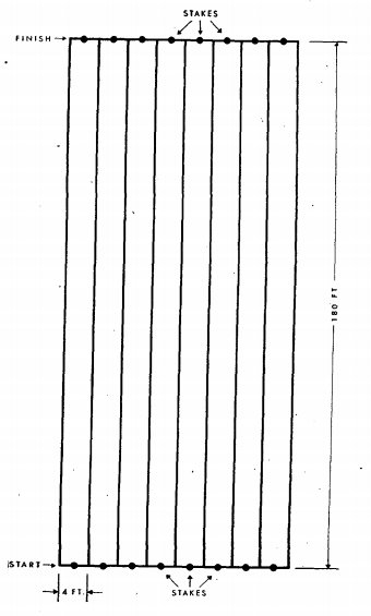 A diagram of a stake.