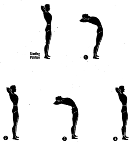 Army physical training back bender.