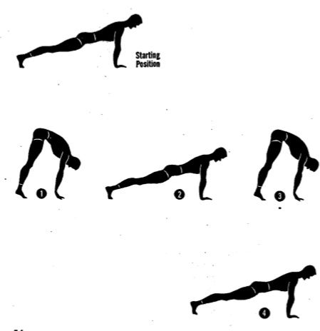 Army physical training bottoms up.