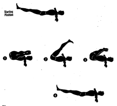 Army physical training leg circler.